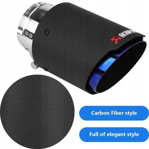 EMBOUT ÉCHAPPEMENT SILENCIEUX REVÊTEMENT NOIRE 63/89MM