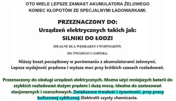 BATERÍA PARA URZADZEN ELEKTRYCZNYCH BARS 145 AH 