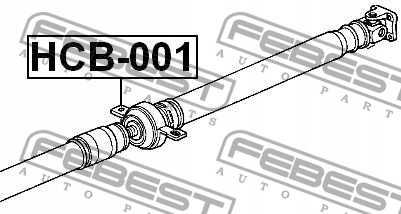 ROULEMENT WIESZAKOWE ARBRE DE TRANSMISSION HONDA CR-V RD5 2002-2006 EUROPE FEBEST