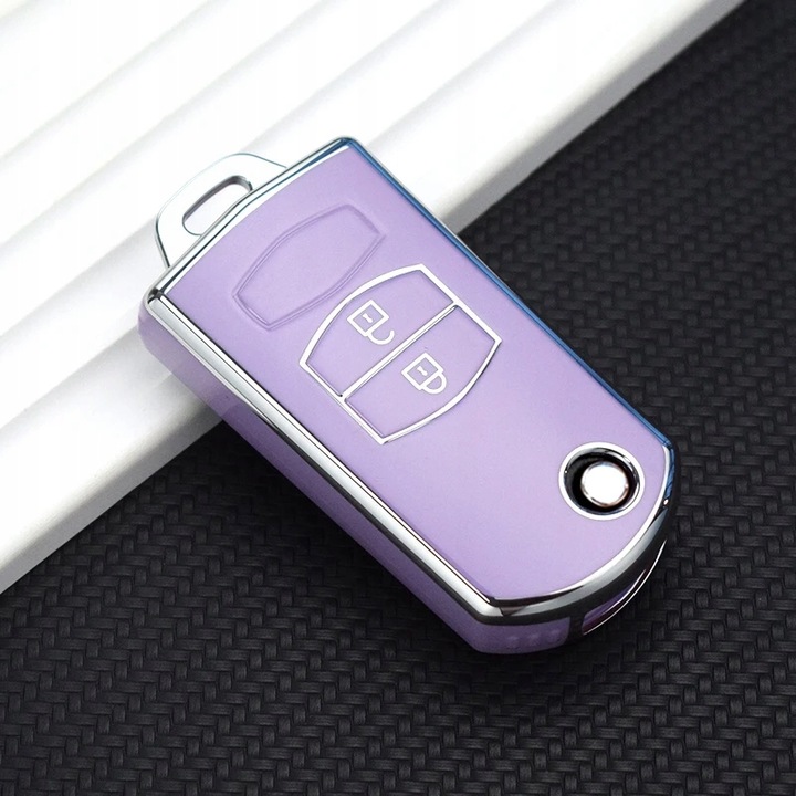 2 BUTTON PURPLE (SL) 2 3 BOTONES TPU LLAVES PARA MAZDY 2 3 5 6 CX7 CX9 RX8 M 