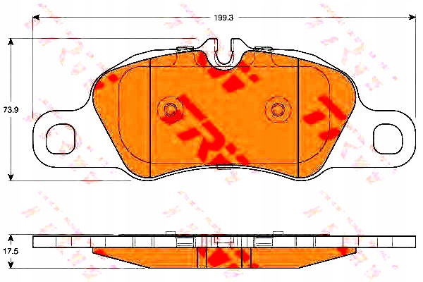 PADS BRAKE PORSCHE FRONT 911 08- BOXSTER 12- photo 2 - milautoparts-fr.ukrlive.com