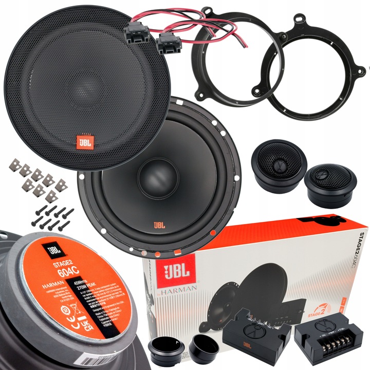 JBL ALTAVOCES DE AUTOMÓVIL STAGE2 604C DISTANCIAS PARA MERCEDES W168 VANEO PARTE DELANTERA 