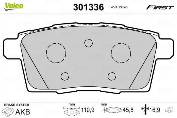 ZAPATAS HAM. MAZDA CX-7 (ER) 2.3 MZR DISI VALEO 