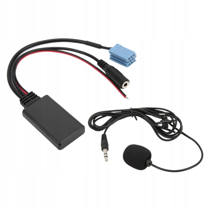CÂBLE BLUETOOTH5.0 AUX IN 3,5 MM JACK ISO 8PIN 7 607 897 093 MICROPHONE 4C