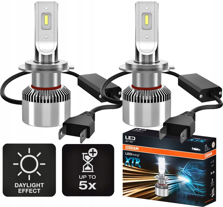 OSRAM LUCES DE AUTOMÓVIL DIODO LUMINOSO LED H7 COLOR BLANCO LEDRIVING XTR 6000K COOL WHITE JUEGO 