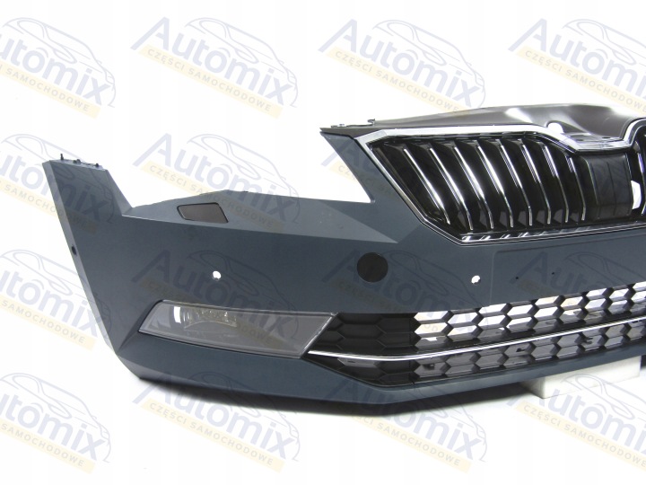 PARE-CHOCS AVANT SKODA SUPERB 15 19 LAVE-GLACE PDC-6 COMPLET