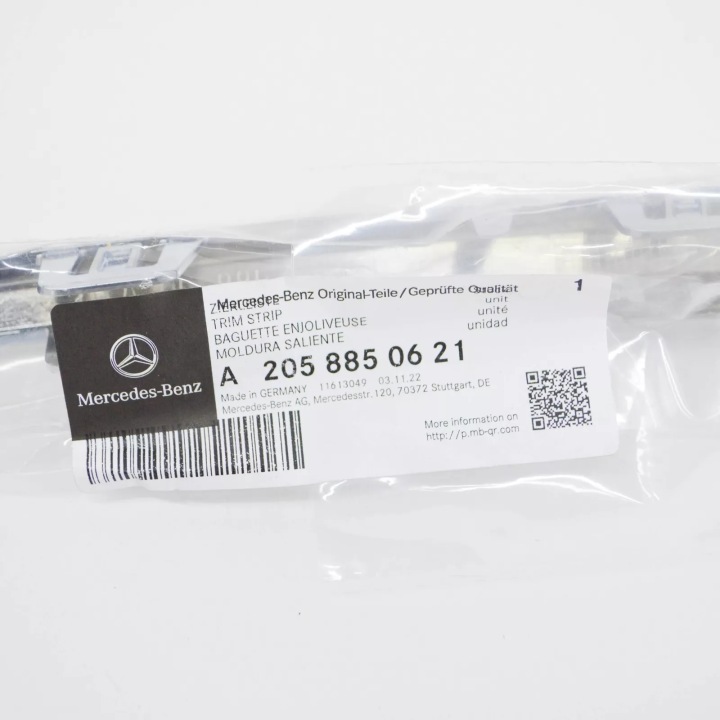 MERCEDES-BENZ C W205 DROIT ARRIÈRE PARE-CHOCS CHROMÉ A2058850621 OEM