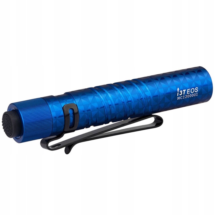 LAMPE DE POCHE SUR BATTERIES EDC OLIGHT I3T EOS PINWHEEL BLUE 180 LUMENOW