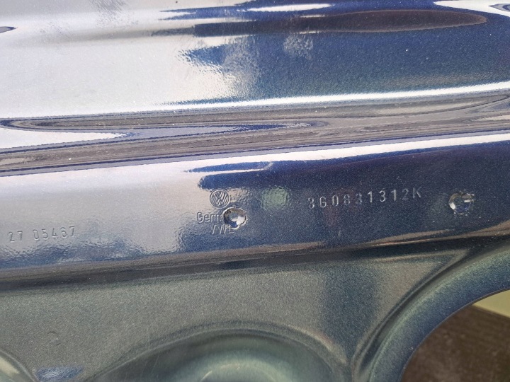 PORTES AVANT DROIT VW VOLKSWAGEN PASSAT B8 3G0831312K