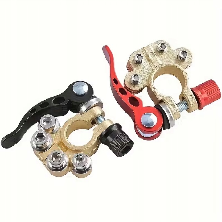 BORNES BATTERIE CUIVRE RACCORD RAPIDE 12V VOITURE KIT 2PCS DROITE CARROSSERIE