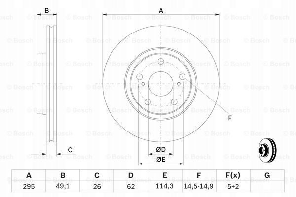 DISCOS ZAPATAS PARTE DELANTERA BOSCH TOYOTA AVENSIS BERLINA 