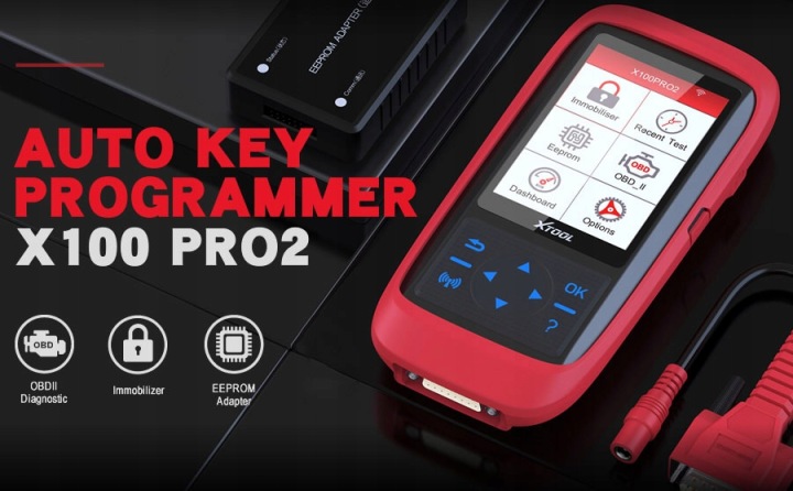 XTOOL X100 PRO2 AUTO KEY PROGRAMMER AVEC ADAPTEREM EEPROM
