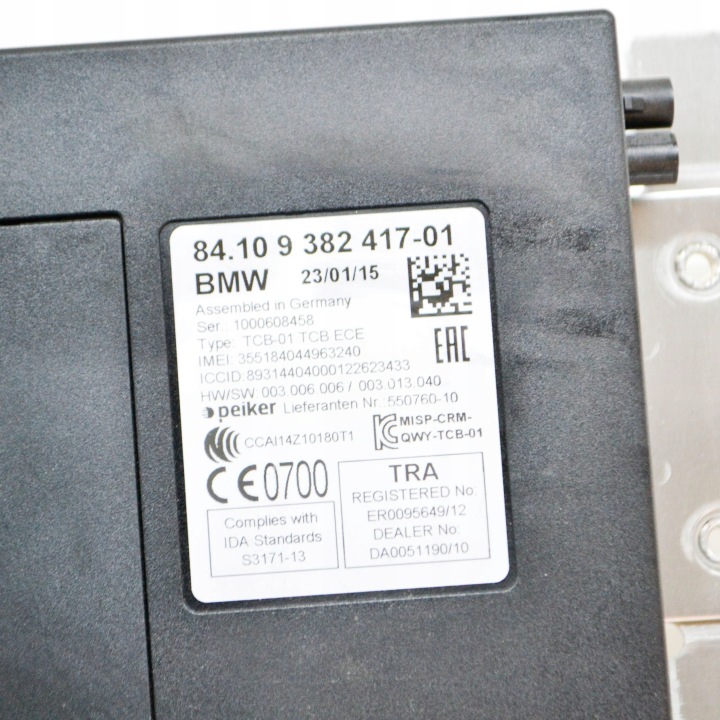 BMW 5 F10 F11 2015 MODULE CONTRÔLEUR BLUETOOTH