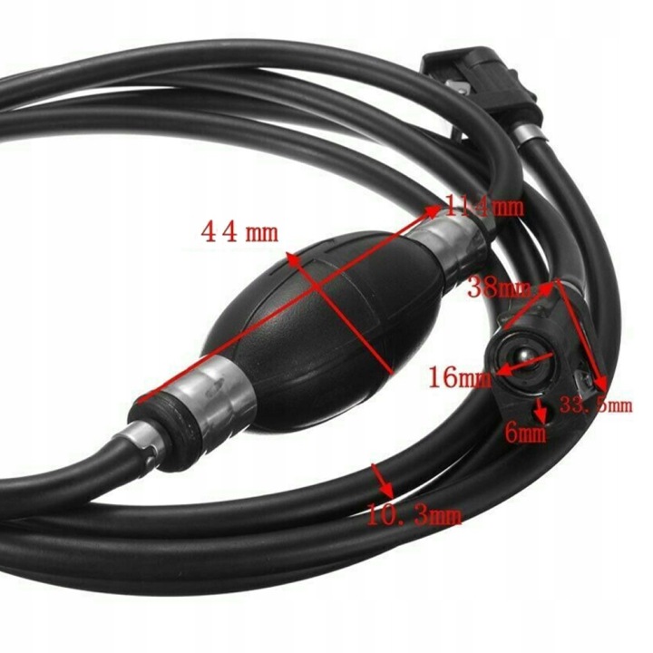 KIT FILS COMBUSTIBLES 8MM 6FT VERS LODZI AVEC POMPE CARBURANTS ÉTRIERS WEZA