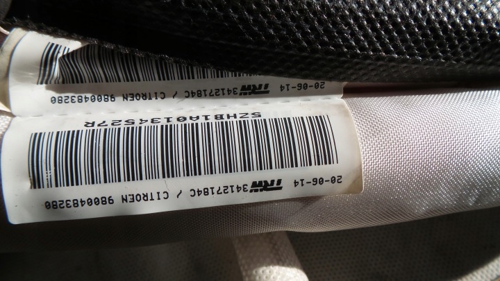 CITROEN C4 GRAND PICASSO II 2 RIDEAU GAUCHE AIRBAG 9800483280 COUSSIN 2015
