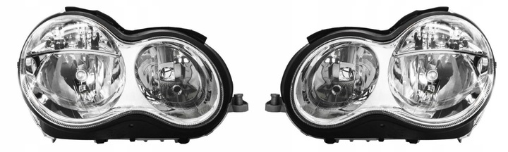 MERCEDES C CLASS W203 MAIN LAMP FRONT LEFT + RIGHT HOMOLOGATION EU 