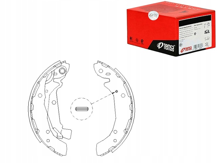 BRAKE SHOES BRAKE REMSA 5830538A00 583053AA00 5830 photo 1 - milautoparts-fr.ukrlive.com