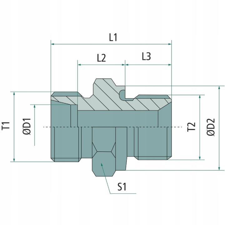RACCORD BRIDE SIMPLE WKRECANY 6S M12X1,5 M14X1,5