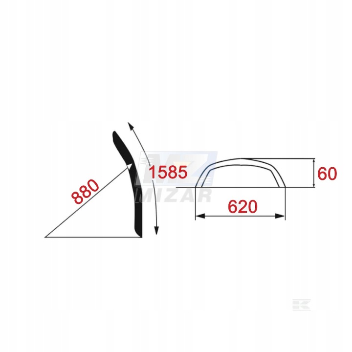 AILE AVANT UNIVERSEL 1585X620MM E3800