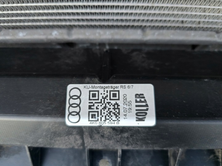 AUDI RS6 RS7 RENFORCEMENT COURROIE RADIATEUR ÉCHANGEUR AIR-AIR 4K0805594B