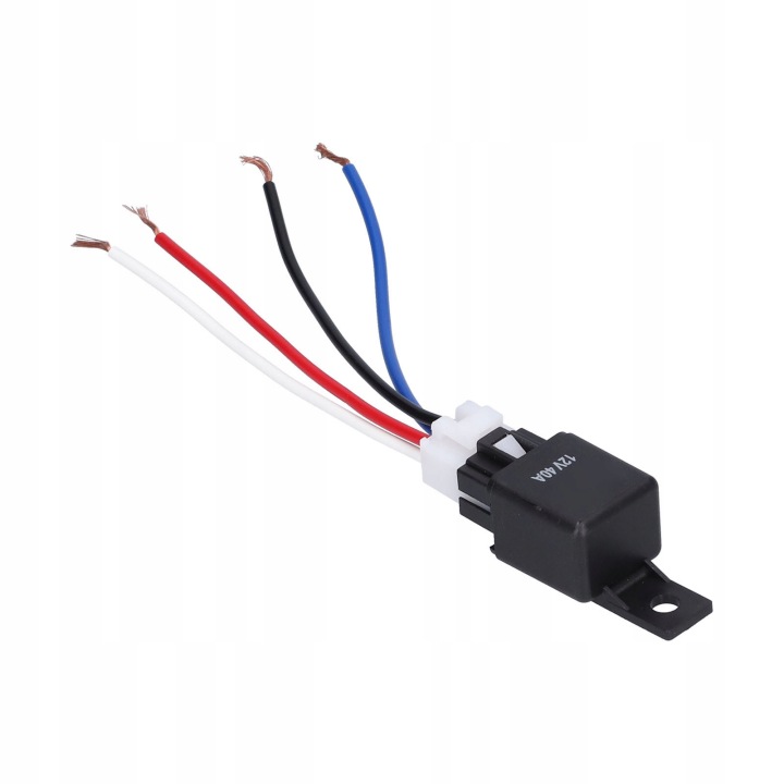 RELAIS AUTOMOBILE 12V 40A ÉTANCHE 4-PINOWY CÂBLE