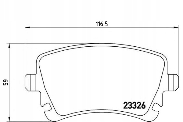 ZAPATAS DE FRENADO VW PHAETON 02-16 PARTE TRASERA Z CZUJ. BREM 