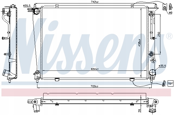 NISSENS NIS 67040 RADIATEUR EAUX photo 2 - milautoparts-fr.ukrlive.com