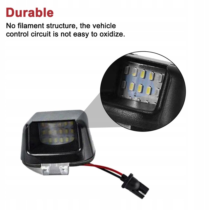 WIETLANIE DIOPARA LUMINOSO LED PARA REGISTRO PARA NISSAN NAVARA D40 