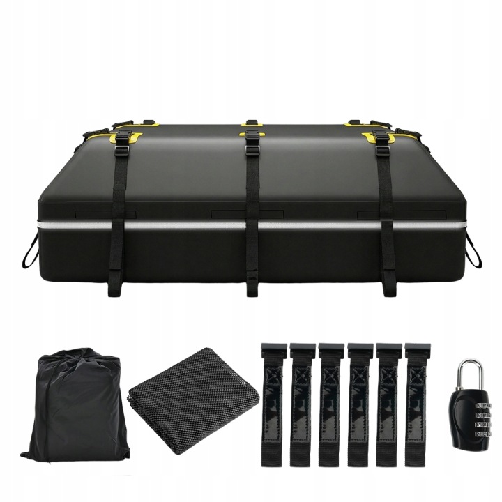 HYDROFUGE SAC SUR TOIT VOITURES AVEC TAPIS ANTIDÉRAPANT COFFRE DE TOIT 600L
