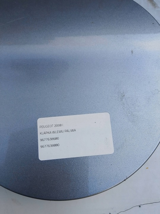 PEUGEOT 2008 I CLAPET GOULOTTE DE REMPLISSAGE CARBURANTS 9677638680 9677638880