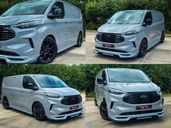 FORD TRANSIT CUSTOM 2023 2024 2025 DOUBLURE PARE-CHOCS SPLITTER TUNING XR2