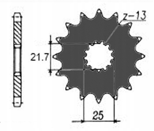KIT MOTEUR DID525VX3 COULEUR DORÉE 118 SUNF404-15 SUNR1-4386-48 (525VX3 COULEUR DORÉE