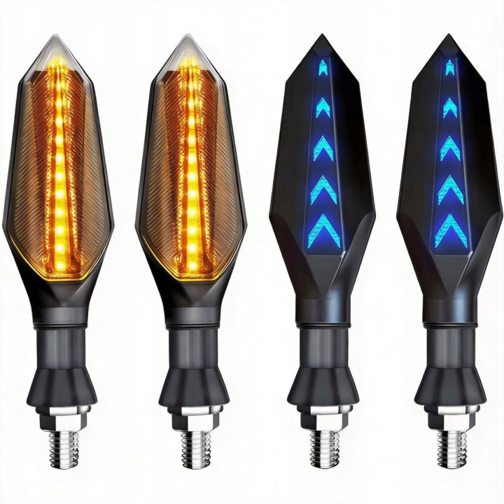 BILATÉRAL CLIGNOTANTS MOTOCYCLETTE CLIGNOTANTS LED 4 PIÈCES