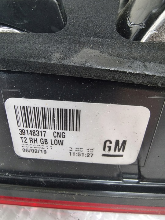 KOPIA PHARE DROIT ARRIÈRE DANS COUVERCLE DE COFFRE LED OPEL INSIGNIA B HAYON 39148317 UK ANGLAIS