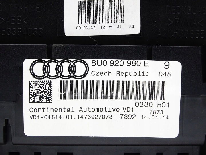 COMPTEUR COMPTEUR COMPTEUR DE VITESSE AUDI Q3 8U 2.0 TDI 8U0920980E