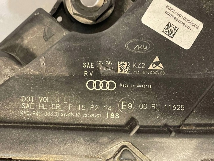 GAUCHE PHARE PROJECTEUR AUDI Q7 4M AVANT LIFT COMPLET LED USA