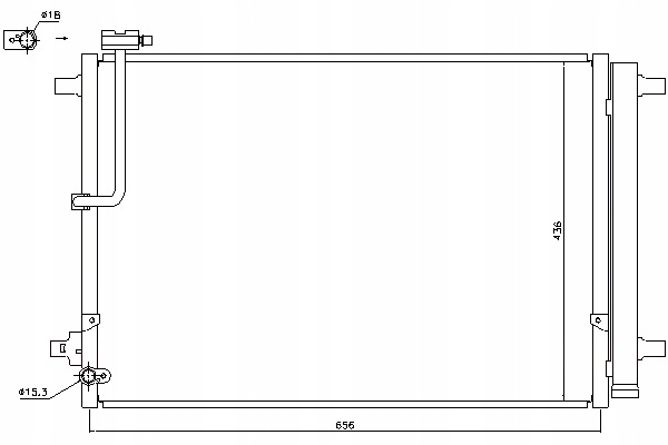 NISSENS CONDENSADOR DE ACONDICIONADOR AUDI A8 D4 2.0H-6.3 11.09-01.18 