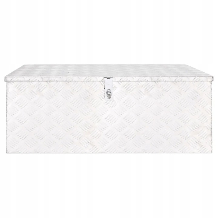 VIDAXL BOÎTE VERS STOCKAGE ARGENTÉE 100X55X37 CM, ALUMINIUM