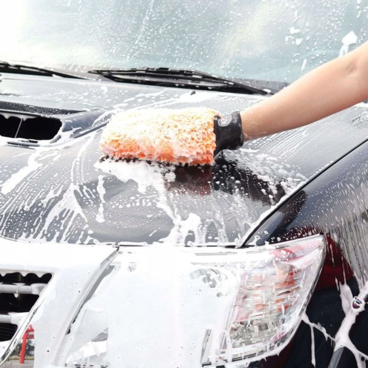 KIT VERS LAVAGE VOITURE 1L SZAMPON HYDROFOBOWY AVEC WOSKIEM REKAWICA MIKROFIBRA
