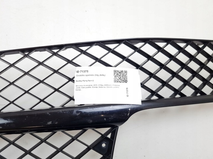 2015 BENTLEY FLYING PIGNON INFÉRIEURE GRILLE PARE-CHOCS AVANT 10146560