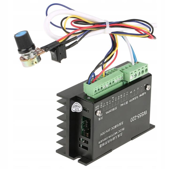CONTRÔLEUR MOTEUR BLDC 48V 500W 20000 OBR./MIN