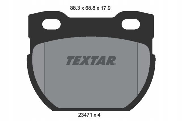 TEXTAR ZAPATAS DE FRENADO LAND ROVER PARTE TRASERA DEFENDER 2,2-2,5 TD 4X4 90-16 