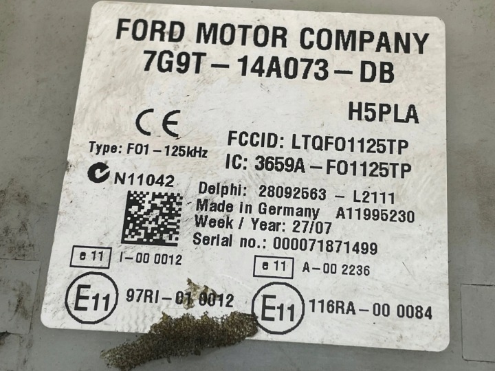 FORD MONDEO MK IV 2007 ORDINATEUR CONTRÔLEUR ECU I ENSEMBLE CLÉS