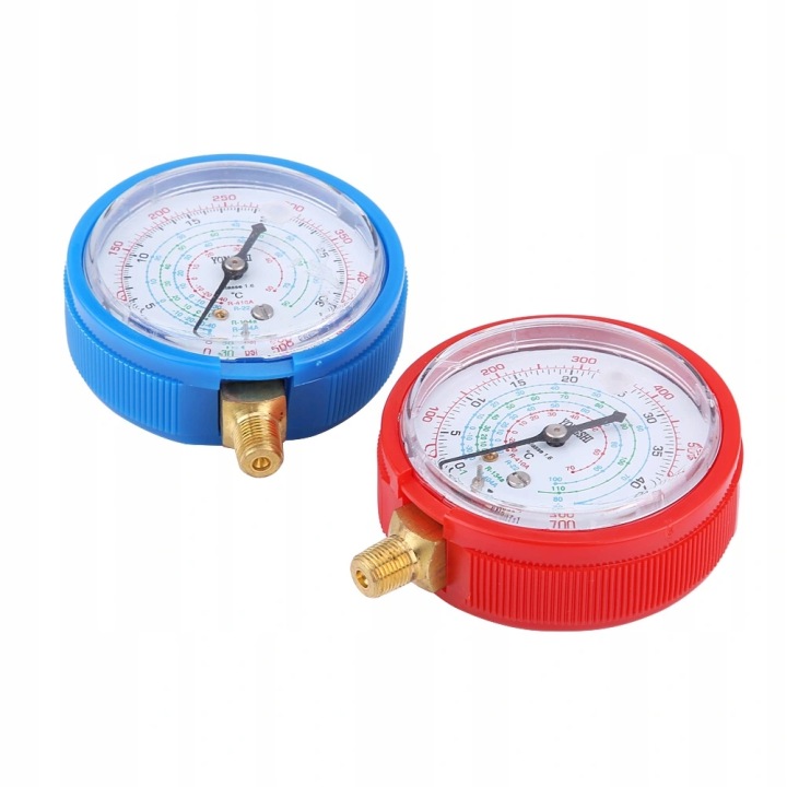 2 PCS MESURE TESTEUR NAPELNIANIA CLIMATISATION MANOMETRY R410A R134A R22