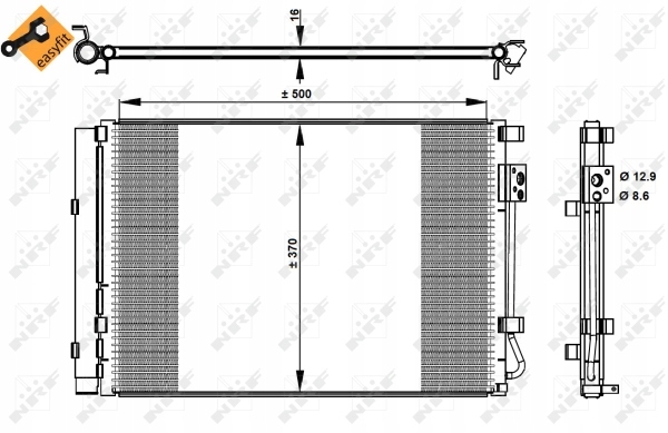 CONDENSADOR DE ACONDICIONADOR NRF 35997 