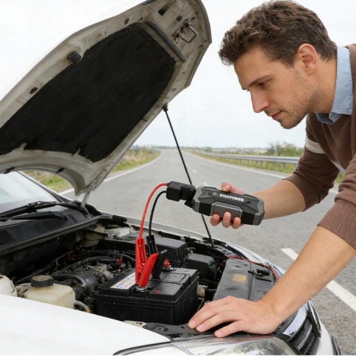 DÉMARREUR AUTOMOBILE 8000 MAH MULTIFONCTIONNEL PRAD SZCZYTOWY 4500 A