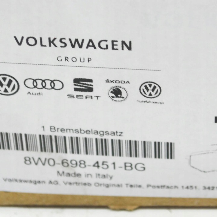 8W0698451BG 1 ENSEMBLE PLAQUETTES HAM.DO FREINS TARCZOWY ASO