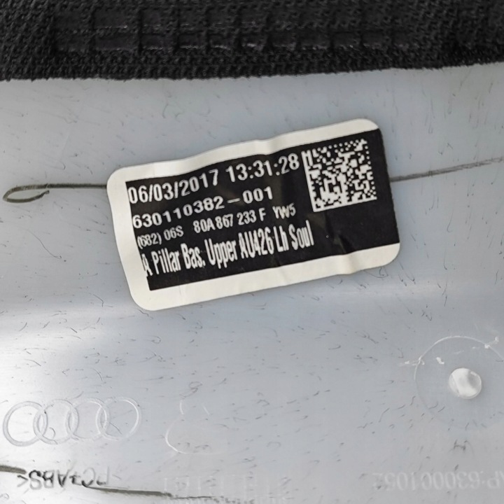 AUDI Q5 SQ5 2017 GAUCHE CÔTÉ PROTECTION MONTANTS VITRES AVANT A