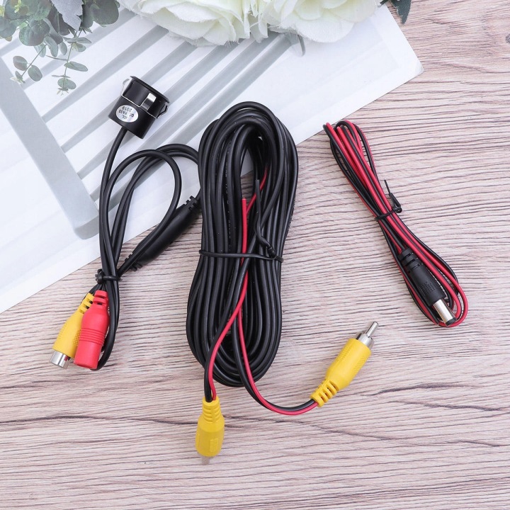 NOIRE CAMÉRA MARCHE ARRIÈRE AVEC 8 DIODES LED WIDZENIEM NOCNYM, HYDROFUGE 170°