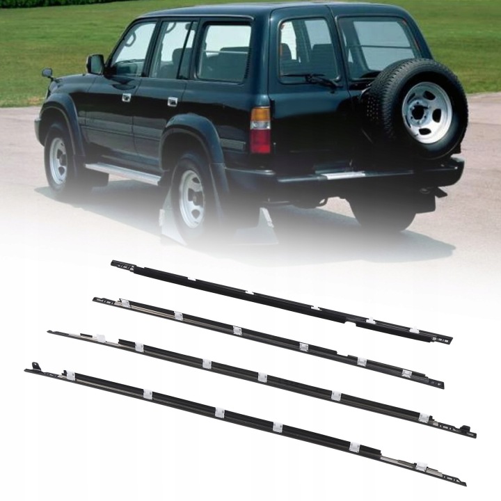 4PCS DOOR WINDOUNS WEATHERSTRIP GARNITURE 75710-60021 DOWOD ODPORNY 3X